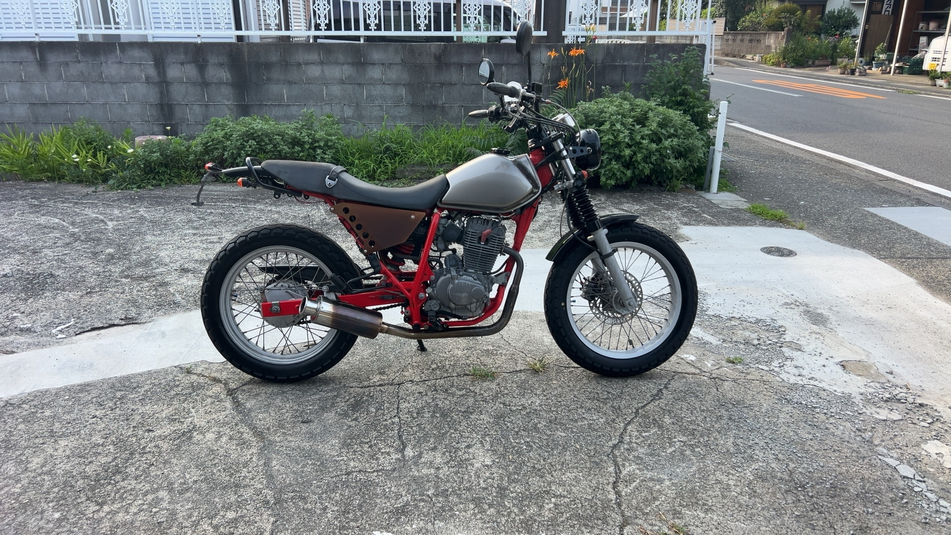 ホンダ FTR223 MC34 社外マフラー LEDライト R/フェンダーレス ETC機付