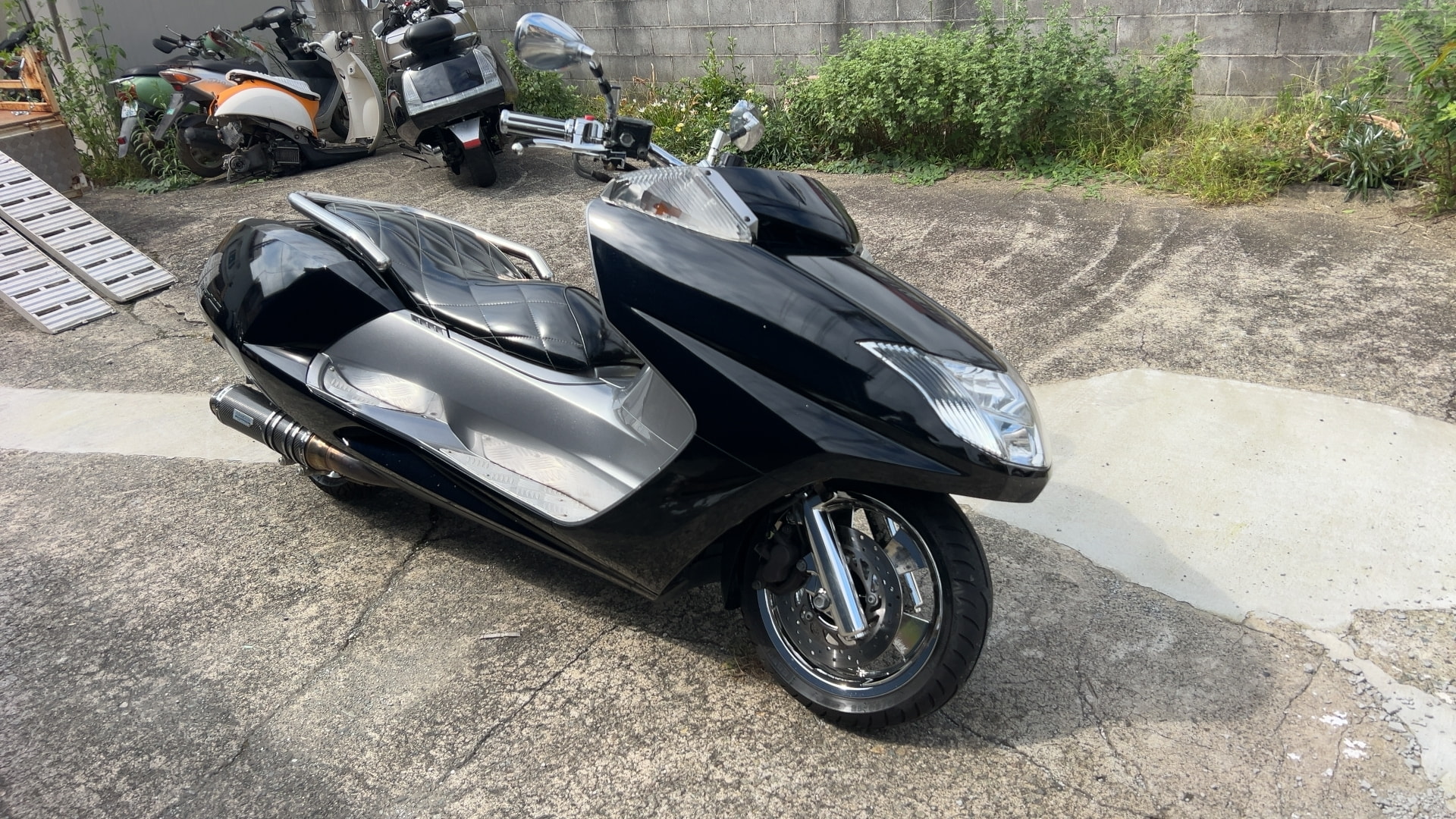 ヤマハ マグザム 250 SG17J 後期仕様 ウイルズウインマフラー フラット